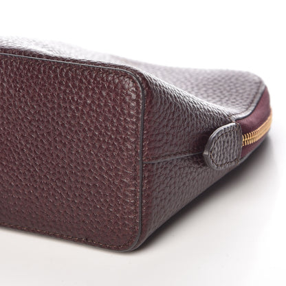 Mulberry Natural Grain Leather Cosmetic Pouch Oxblood 10 of 10
