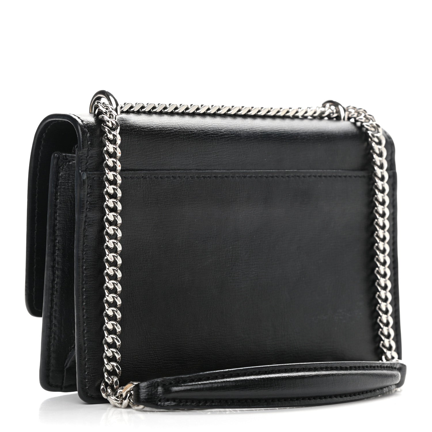 Saint Laurent Calfskin Monogram Sunset Chain Wallet Black 5 of 27