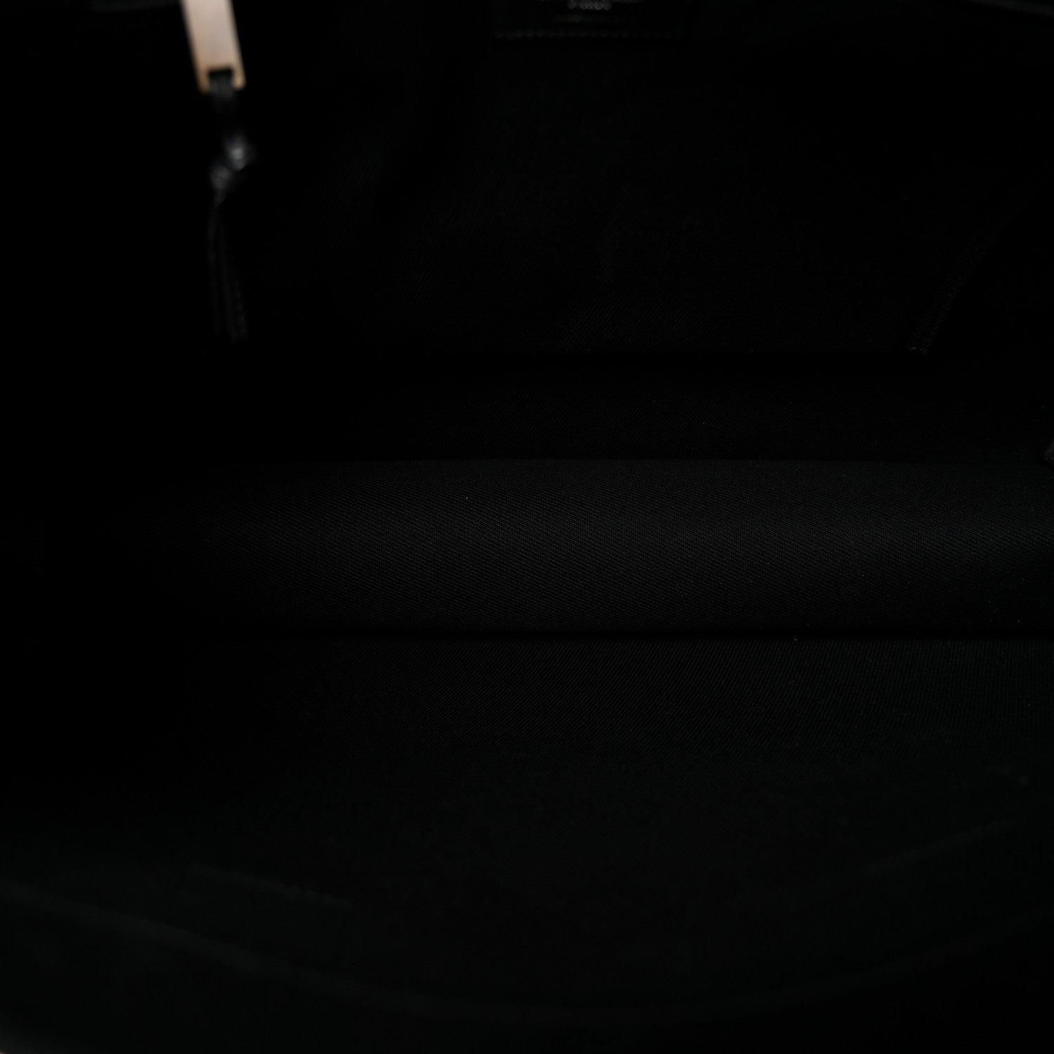 Saint Laurent Linen Calfskin Rive Gauche Tote Black 4 of 9