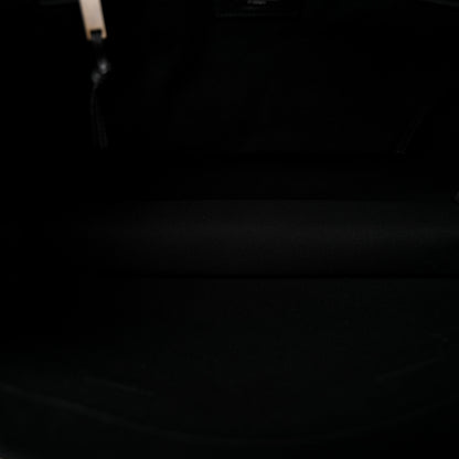 Saint Laurent Linen Calfskin Rive Gauche Tote Black 4 of 9