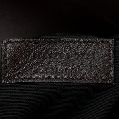 Saint Laurent Shiny Crocodile Embossed Calfskin Le Maillon Satchel Coffee 7 of 11