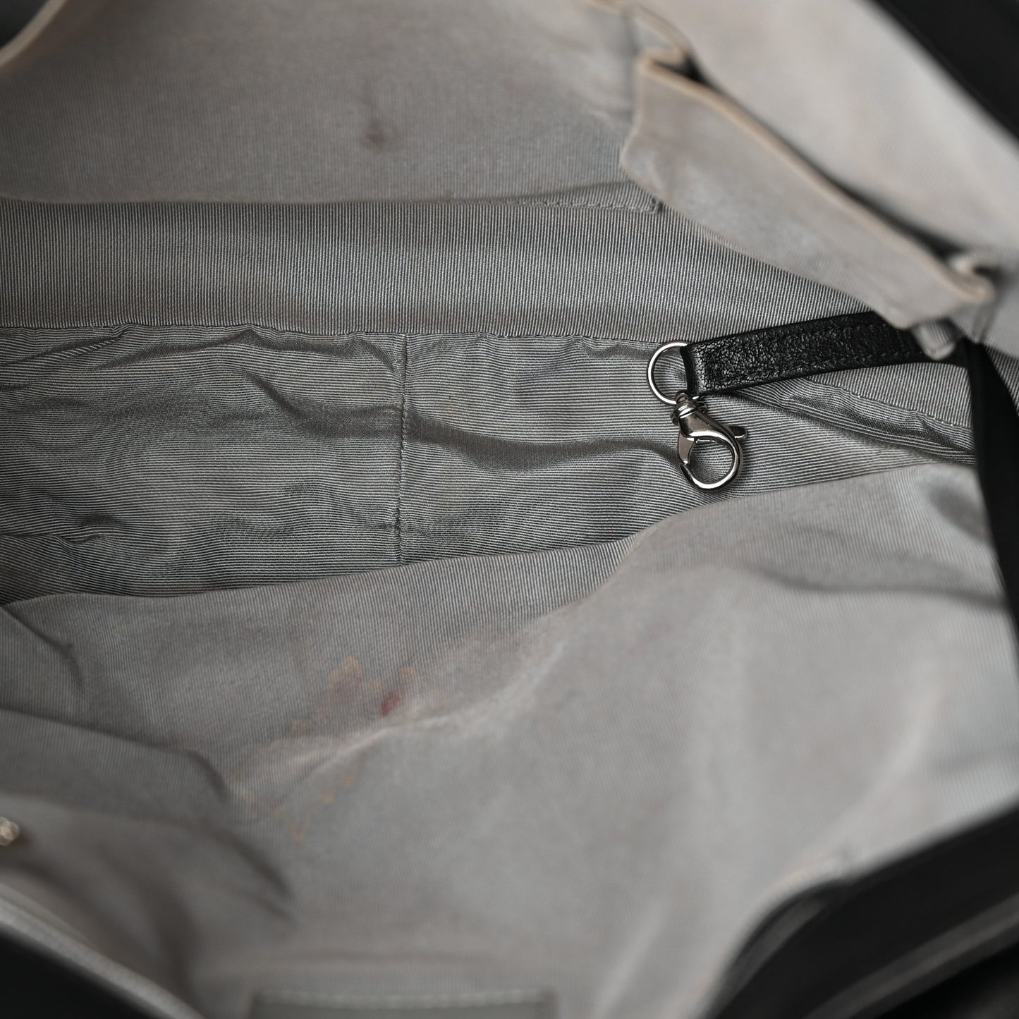 Washed Lambskin Quilted Maxi Chain Around Flap Black