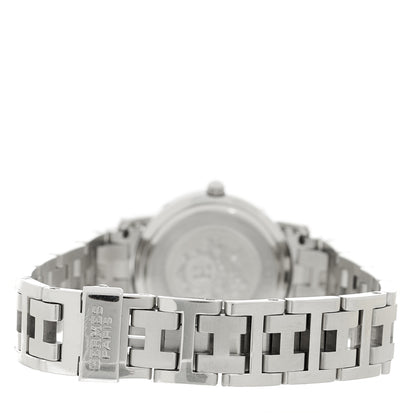 Hermes Stainless Steel 24mm Clipper Quartz Watch Orange 3 of 4