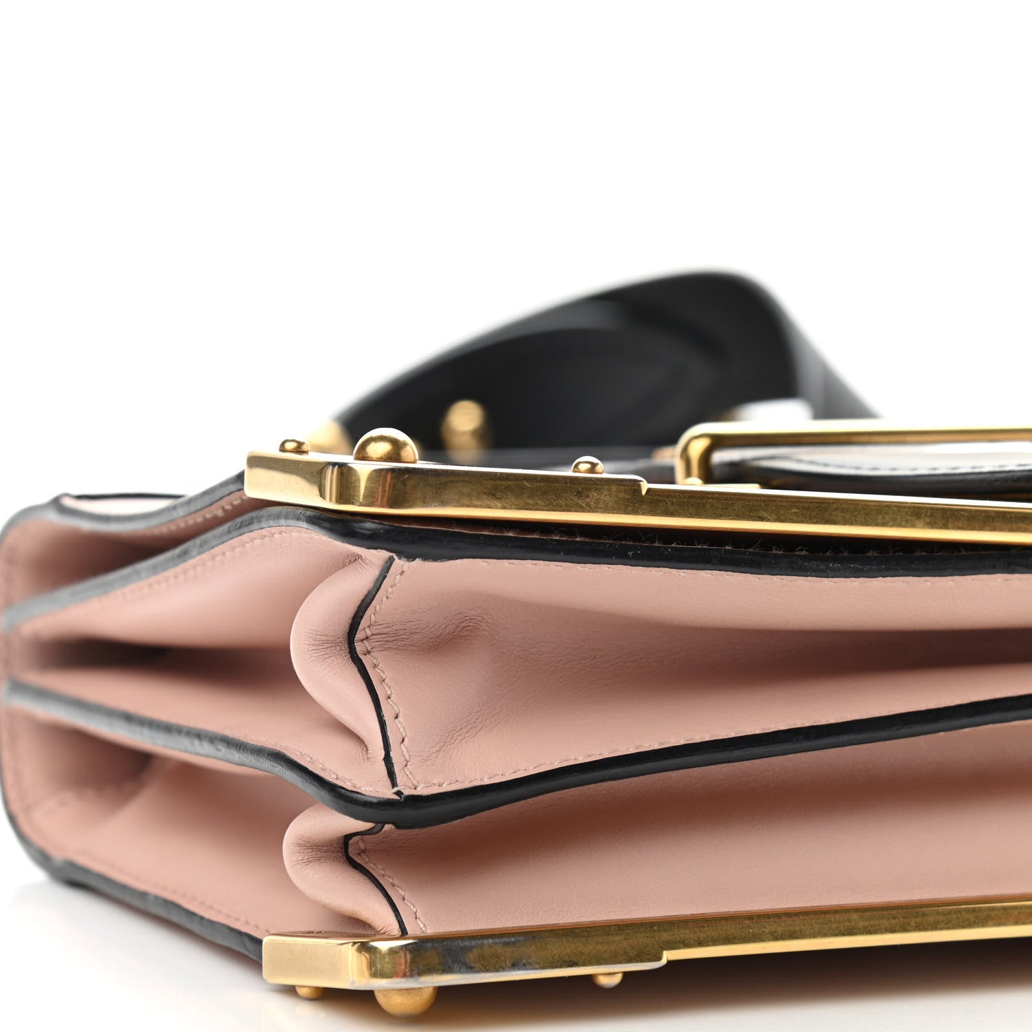 Prada City Calf Saffiano Cahier Bag Cipria Black 8 of 11