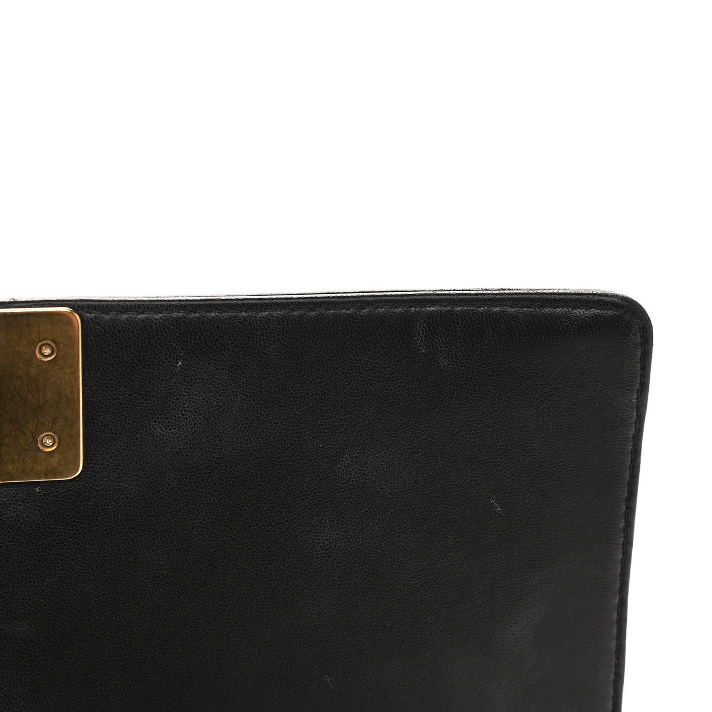 Lambskin Quilted New Medium Boy Flap Black