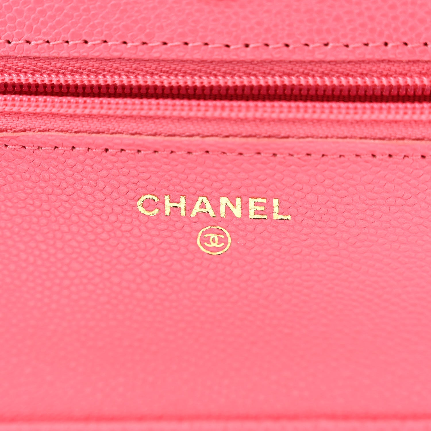 Chanel Caviar Quilted Wallet On Chain WOC Dark Pink 6 of 11