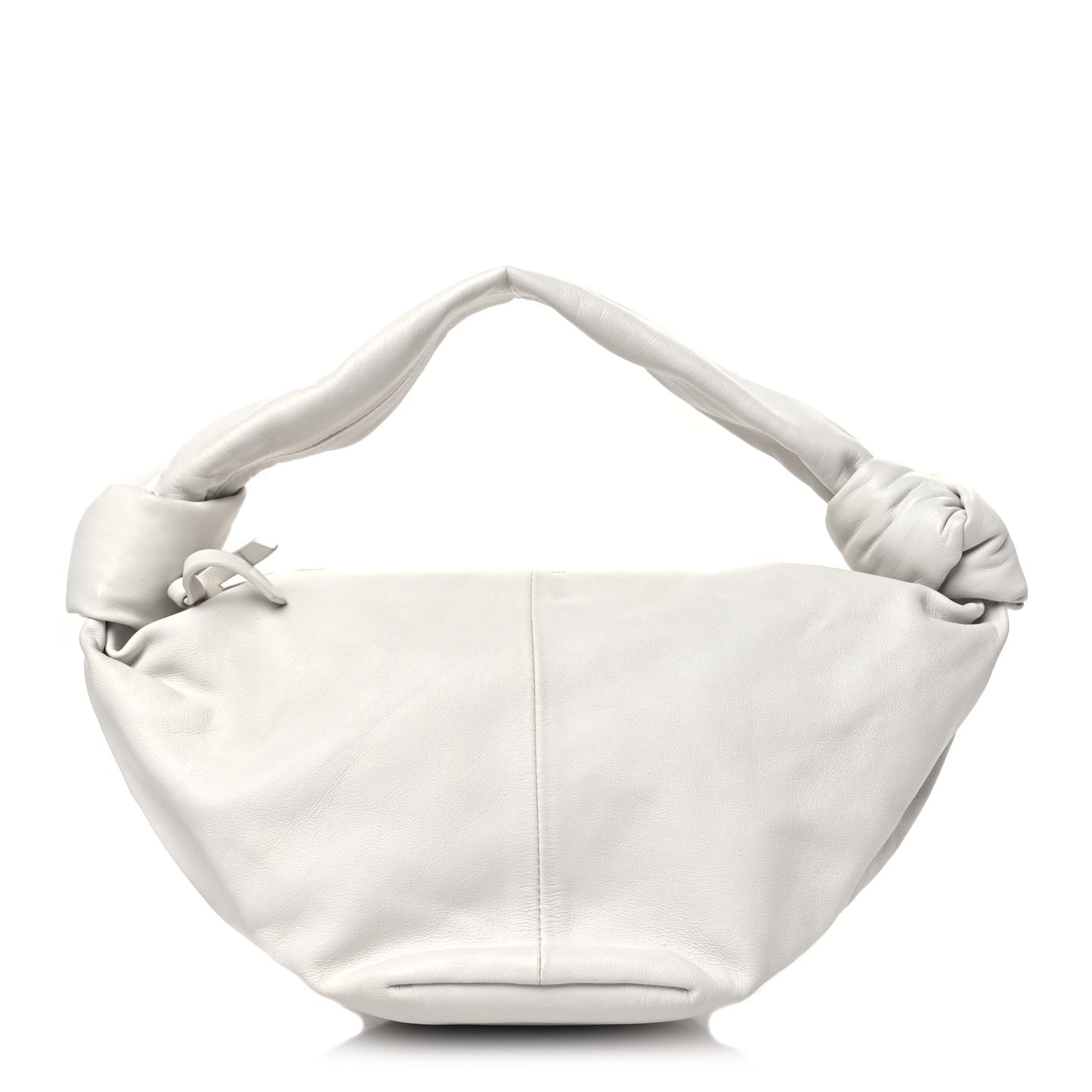 Calfskin Teen Double Knot Hobo White