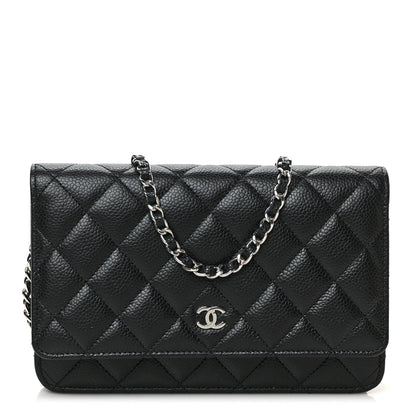 Chanel Caviar Quilted Wallet on Chain WOC Black 1 of 9