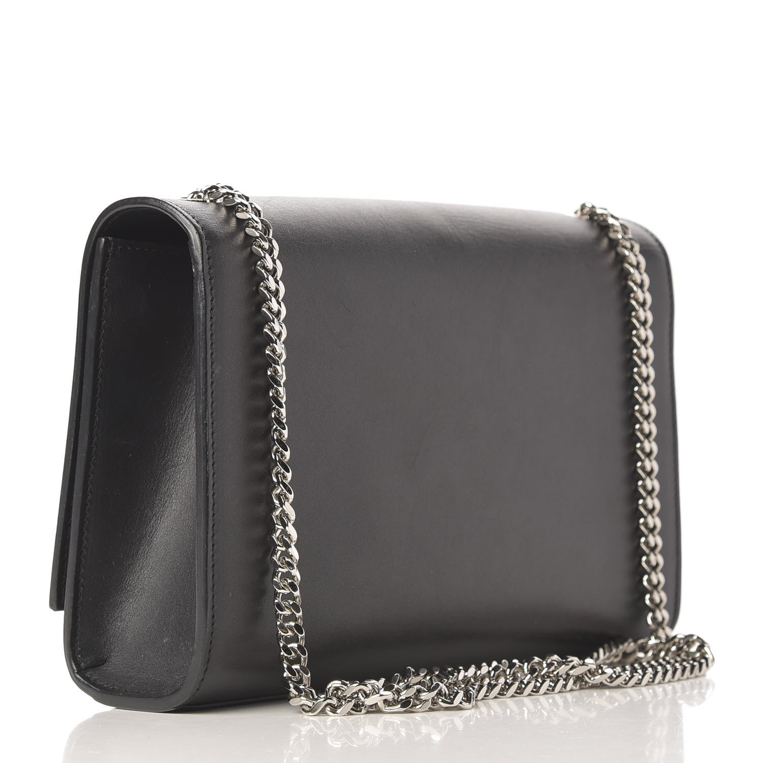 Saint Laurent Smooth Calfskin Medium Classic Monogram Kate Tassel Satchel Black 3 of 11
