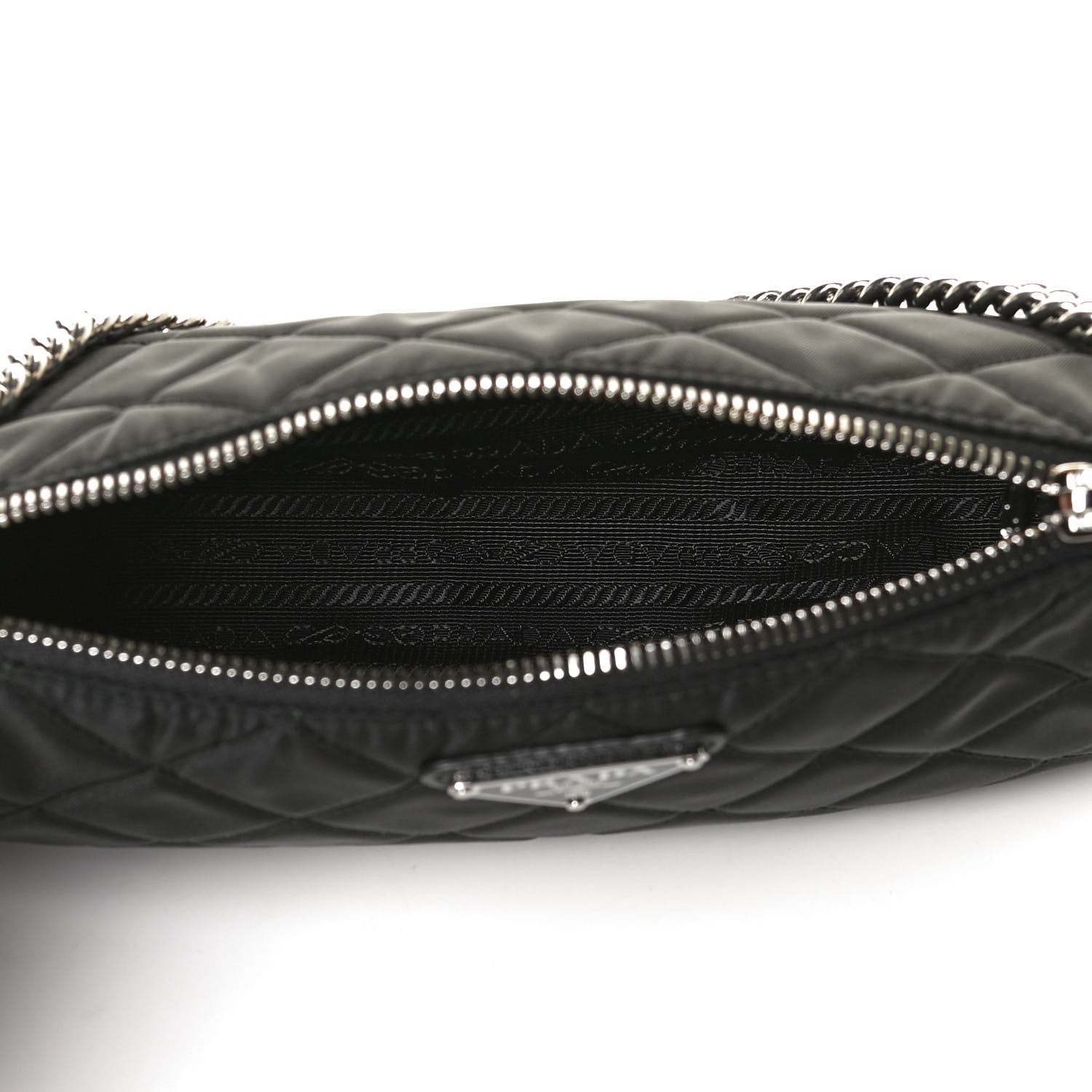 Prada Nylon Tessuto Impuntu Quilted Crossbody Bag Black 5 of 11