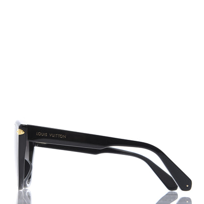 Louis Vuitton Acetate Blue Velvet Sunglasses Z1293E Black 3 of 8