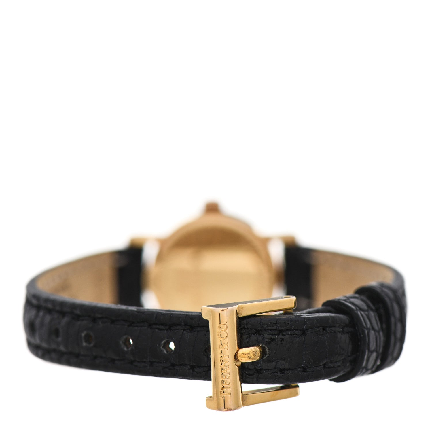 Tiffany 18K Yellow Gold Lizard 24mm Atlas Quartz Watch Gold 3 of 5