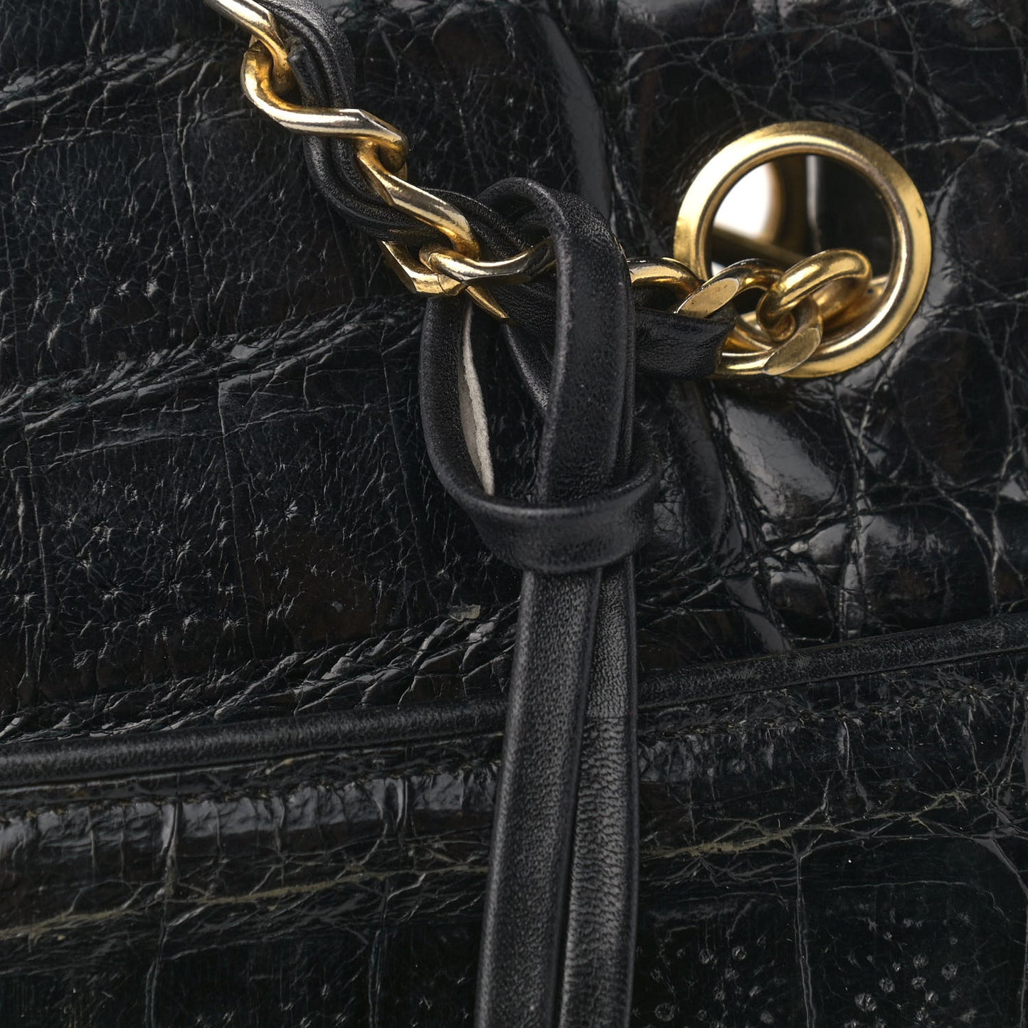Alligator Tote Black