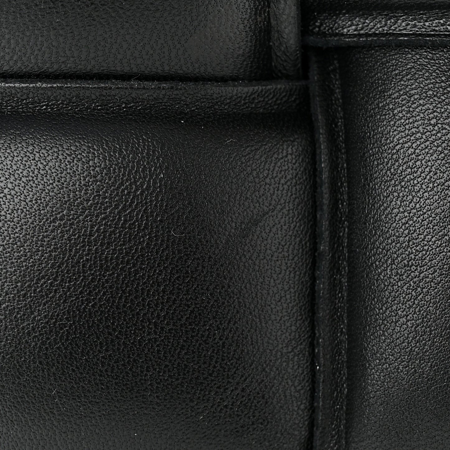 Lambskin Maxi Intreccio Padded Chain Cassette Crossbody Bag Black