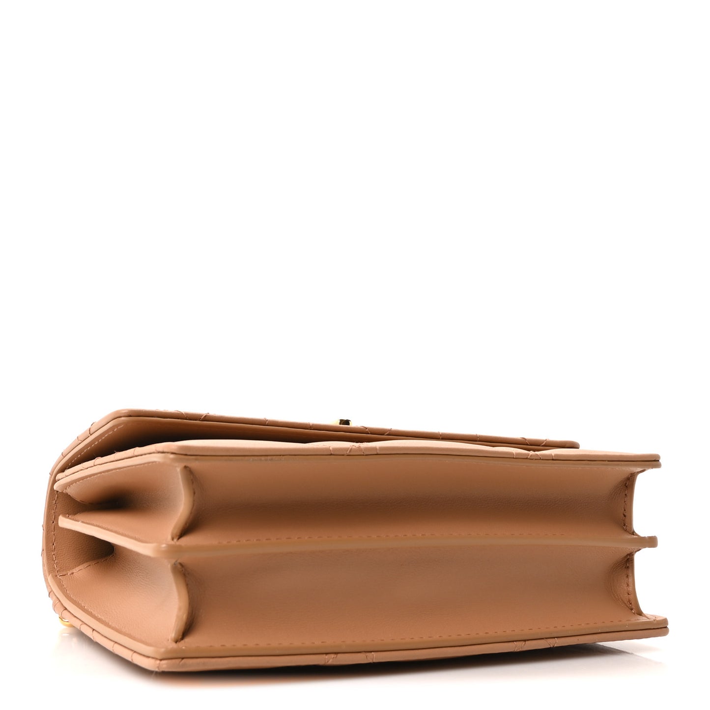 Lambskin Macrocannage Mini Miss Caro Bag Tan