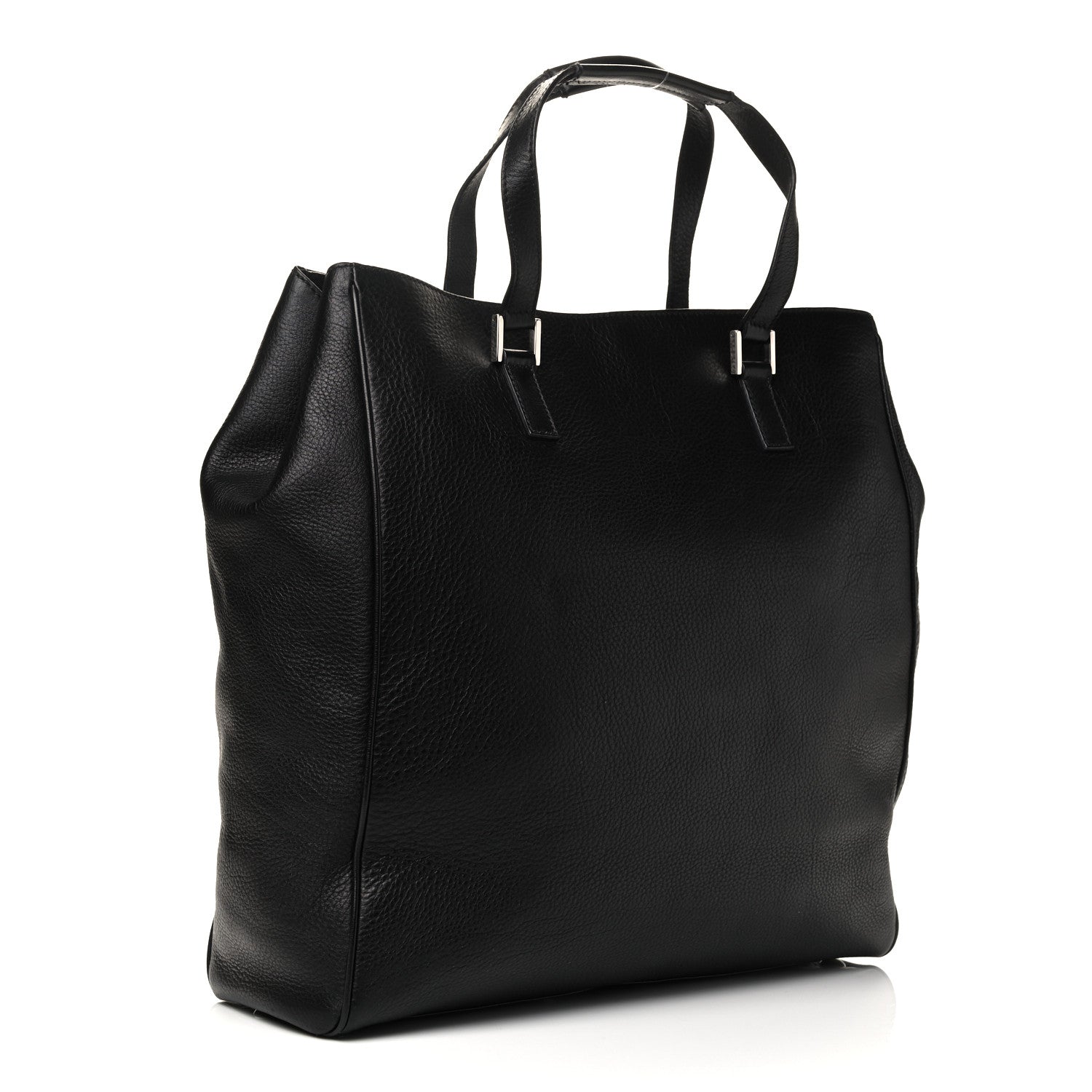 Gucci Pebbled Calfskin Large Tote Black 2 of 4