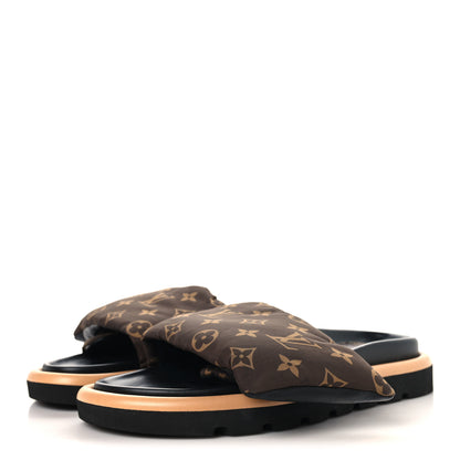 Louis Vuitton Nylon Monogram Pool Pillow Comfort Mule 40 Cacao Brown 4 of 10