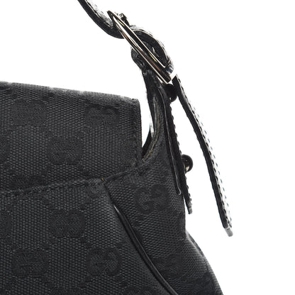 Gucci Monogram Horsebit Chain Flap Shoulder Bag Black 11 of 12
