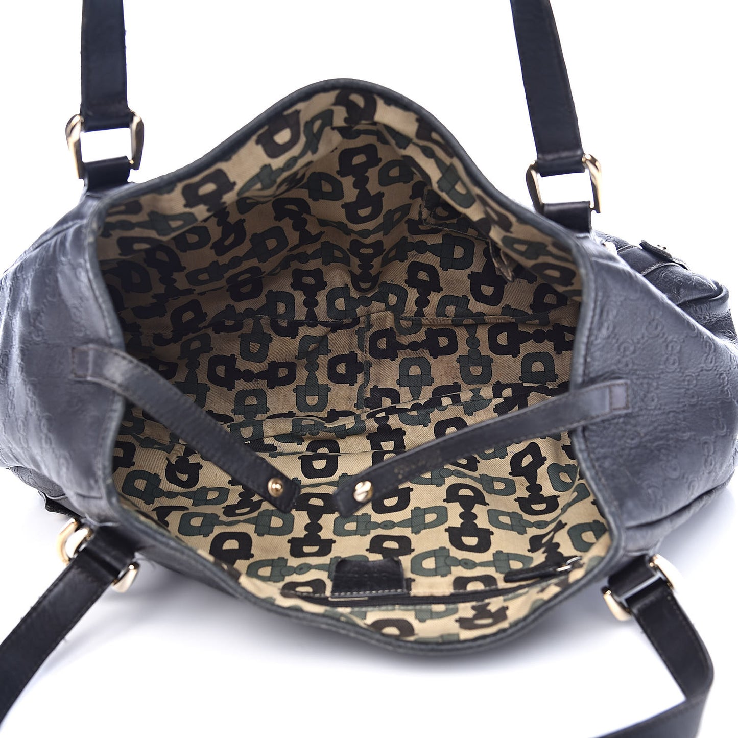 Guccissima Medium Abbey Shoulder Bag Black