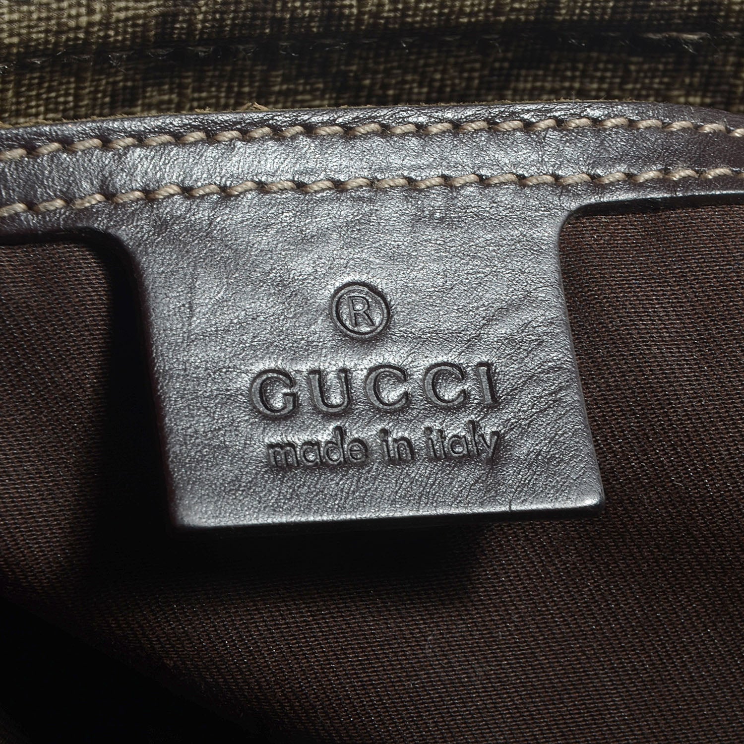 Gucci GG Plus Monogram Large Flat Messenger Bag Beige Brown 6 of 7