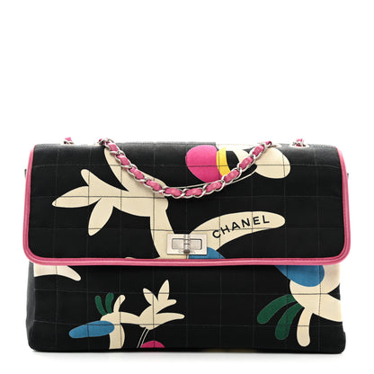 Chanel Canvas Chocolate Bar Quilted Flap Multicolor 1 of 10