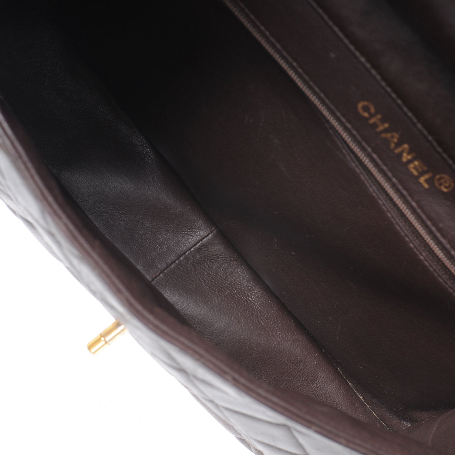Chanel Lambskin Double Sided Medium Flap Brown 8 of 8