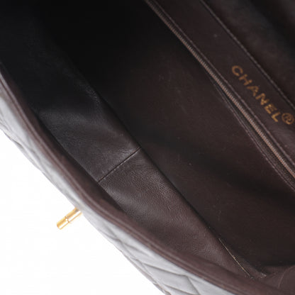 Chanel Lambskin Double Sided Medium Flap Brown 8 of 8