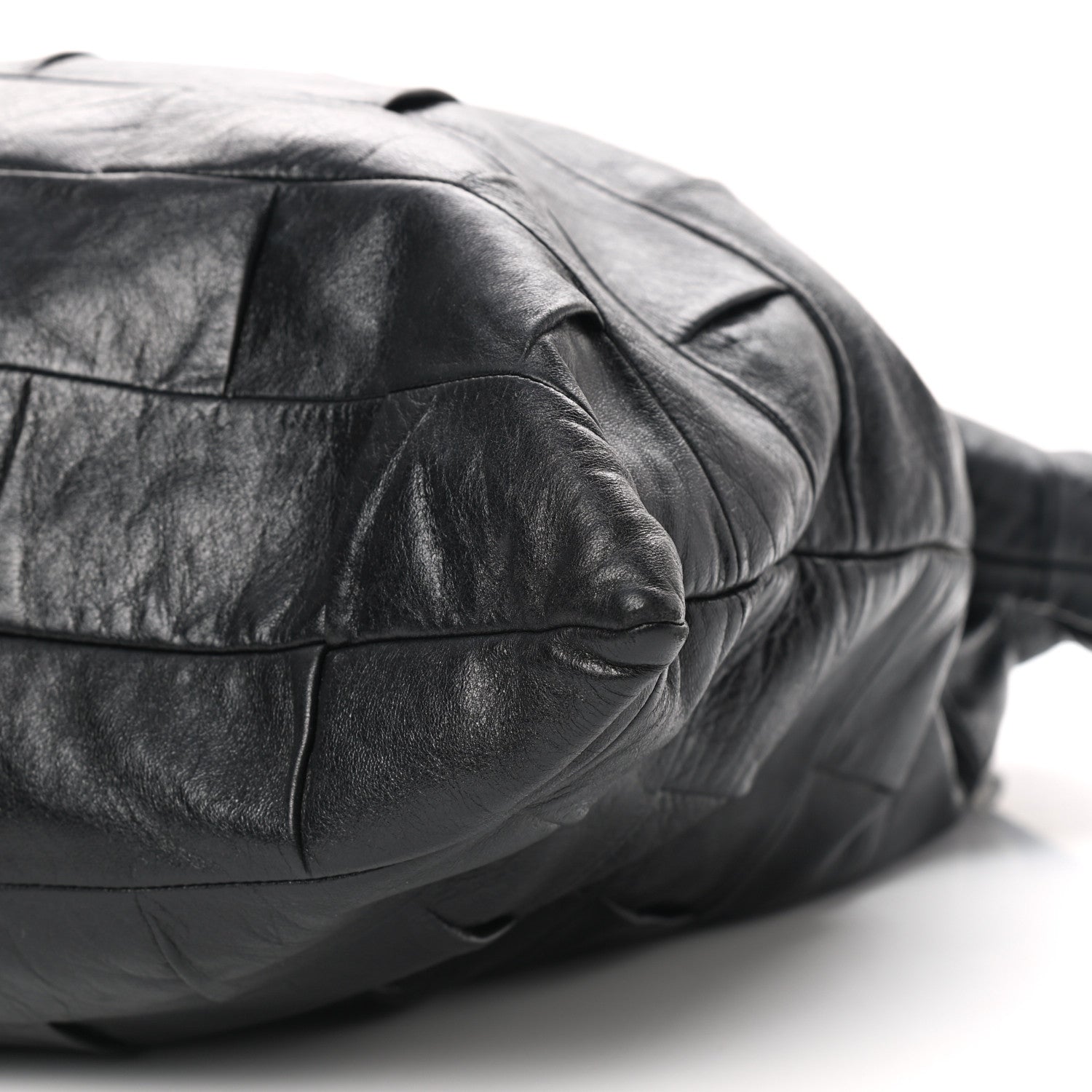 Chanel Lambskin Igloo Drawstring Tote Black 10 of 10