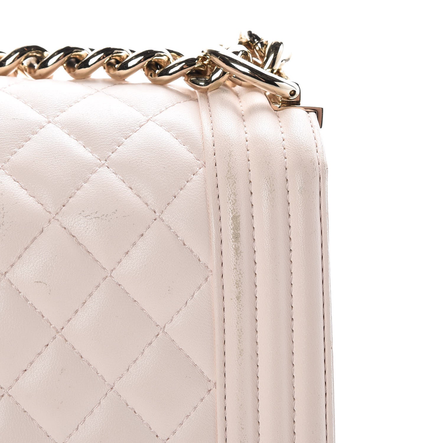 Chanel Lambskin Quilted Medium Boy Flap Light Pink 18 of 19