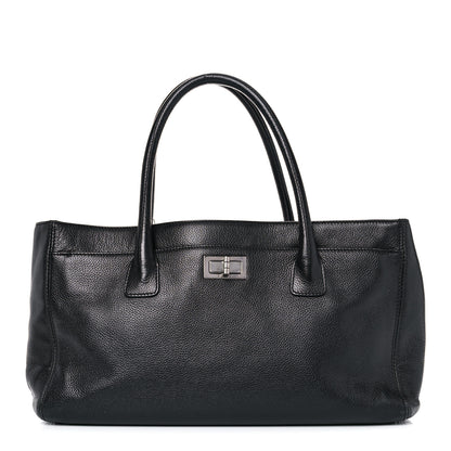 Chanel Calfskin Mademoiselle Lock Cerf Executive Shopper Tote Black 1 of 23