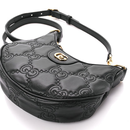 Gucci Calfskin GG Matelasse Mini Hobo Shoulder Bag Black 10 of 10
