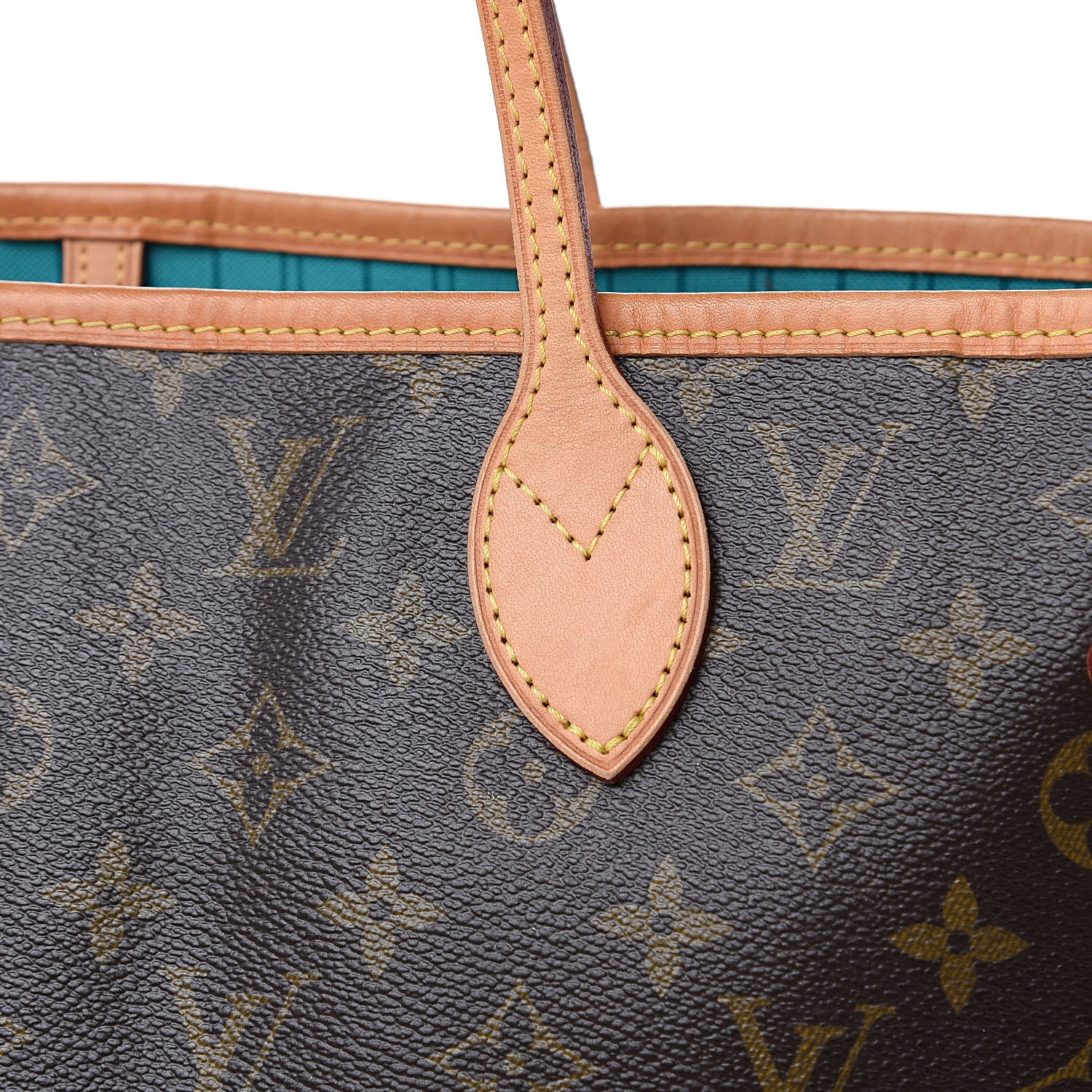 Louis Vuitton Monogram V Neverfull MM Turquoise 14 of 17
