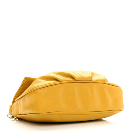 Fendi Vitello Flamingo Fendista Pouchette Crossbody Bag Yellow 4 of 10