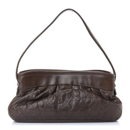 Chanel Calfskin Quilted Shoulder Bag Brown 1 of 9
