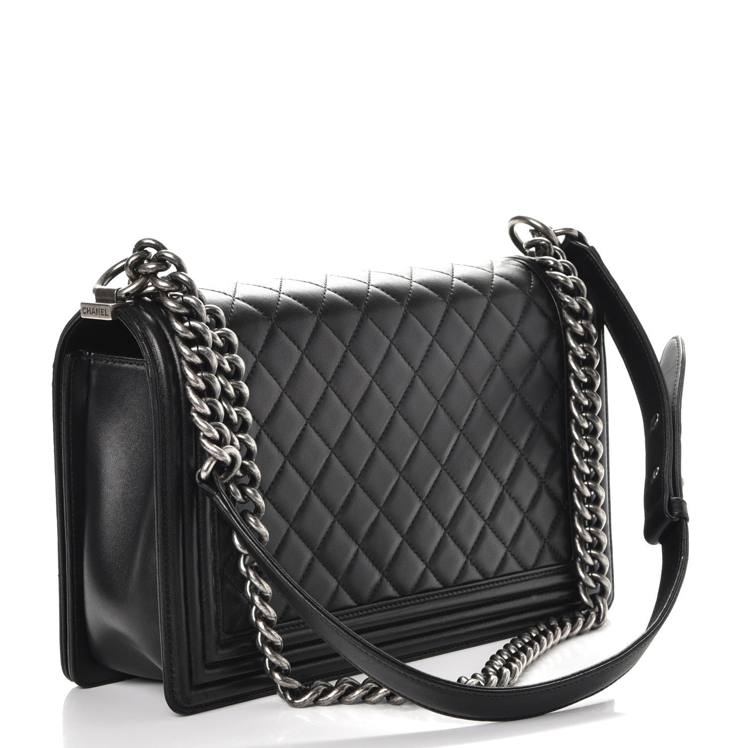 Chanel Lambskin Quilted New Medium Boy Flap Black 4 of 8
