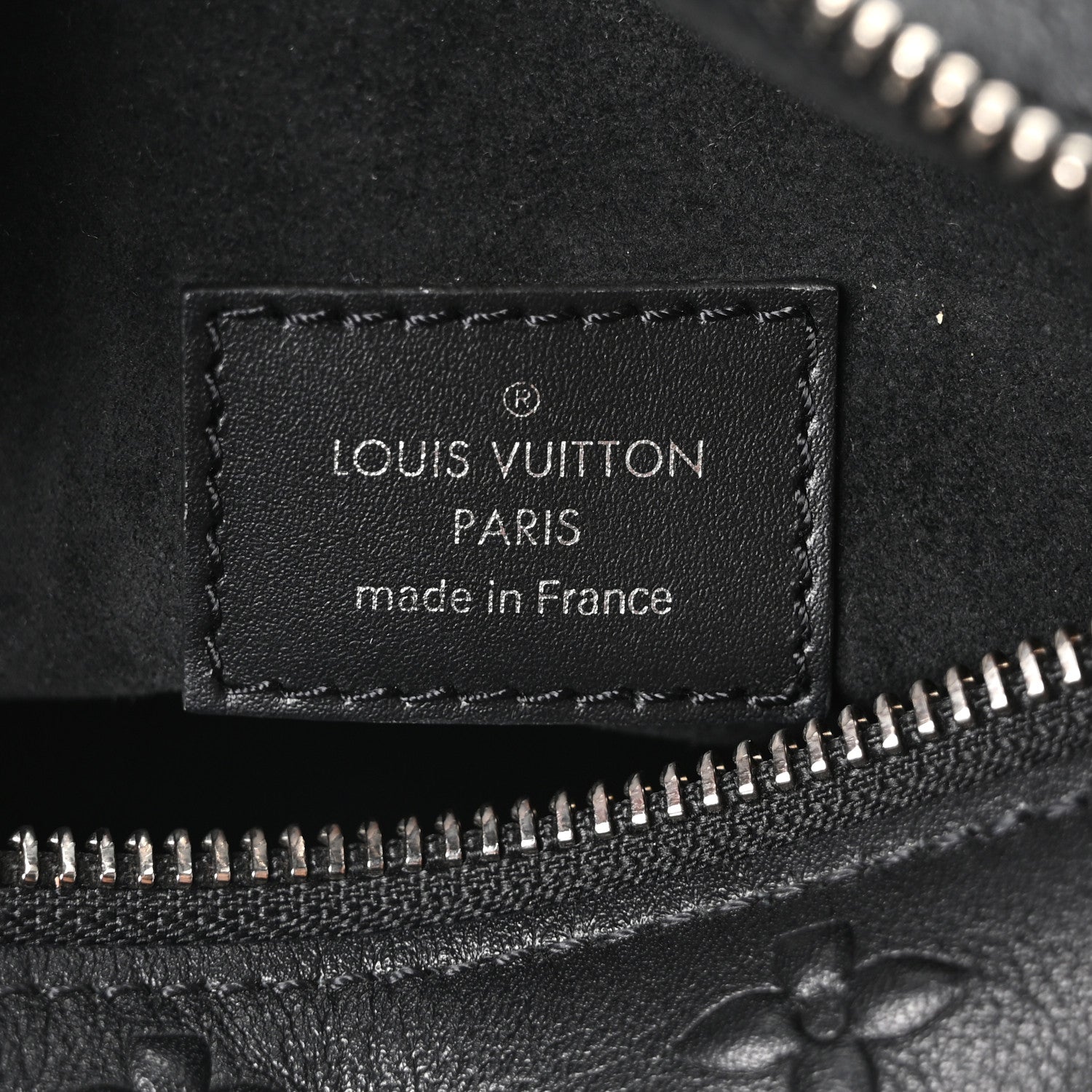 Louis Vuitton Calfskin Debossed Monogram Side Trunk Black 6 of 9