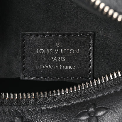 Louis Vuitton Calfskin Debossed Monogram Side Trunk Black 6 of 9