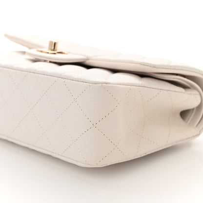 Chanel Caviar Quilted Small Double Flap White 10 of 11
