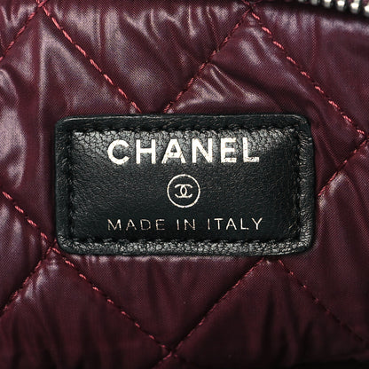 Chanel Lambskin Quilted Medium Cosmetic Case Black 6 of 11