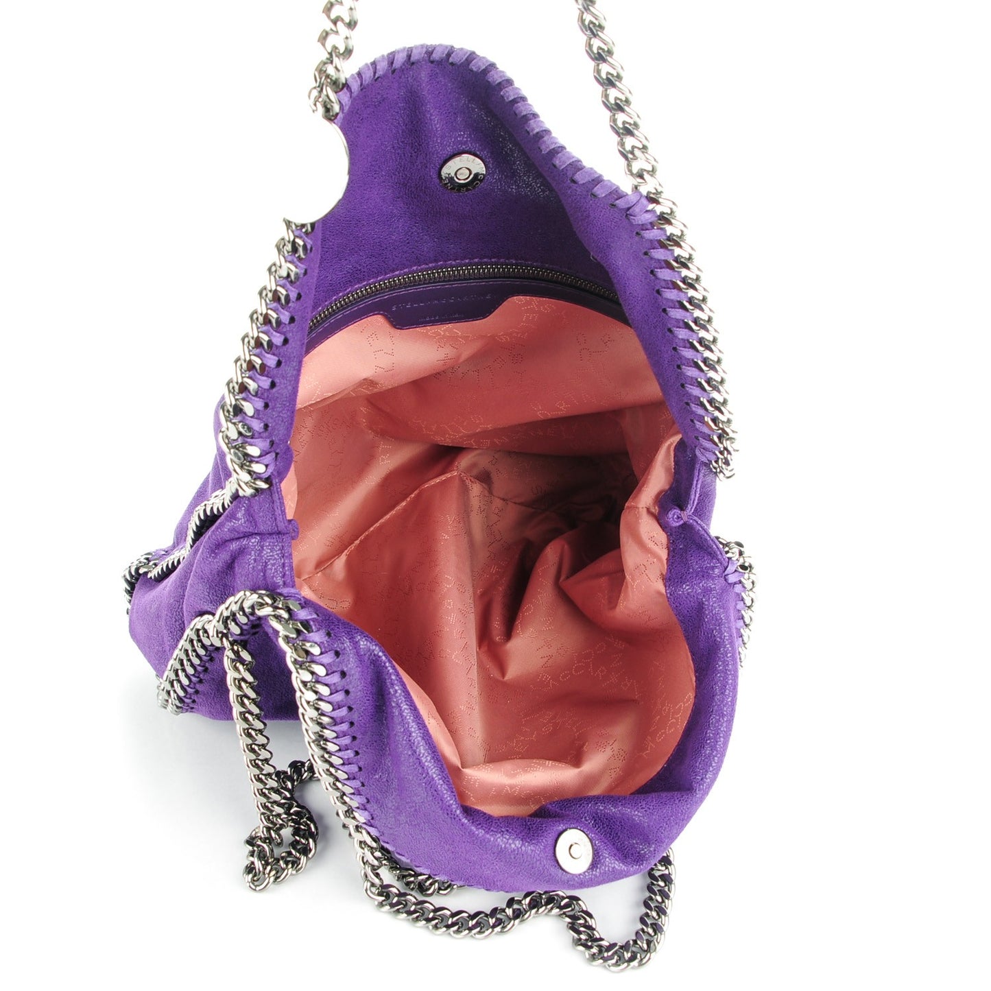 Shaggy Deer Falabella Fold Over Tote Bright Purple