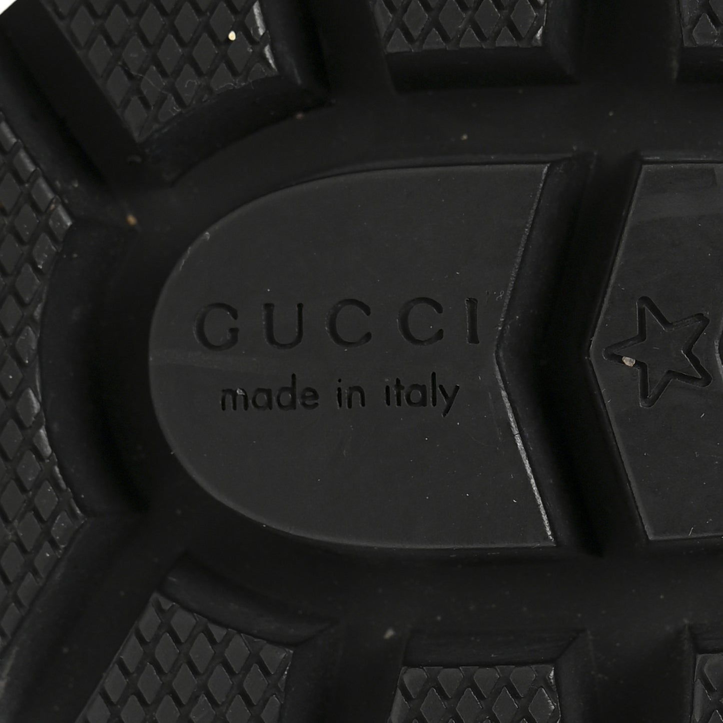 Tweed GG Monogram Lace Up Combat Ankle Boots 35.5 Black