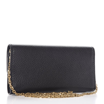 Christian Dior Calfskin Dioraddict Wallet on Chain Black 3 of 9