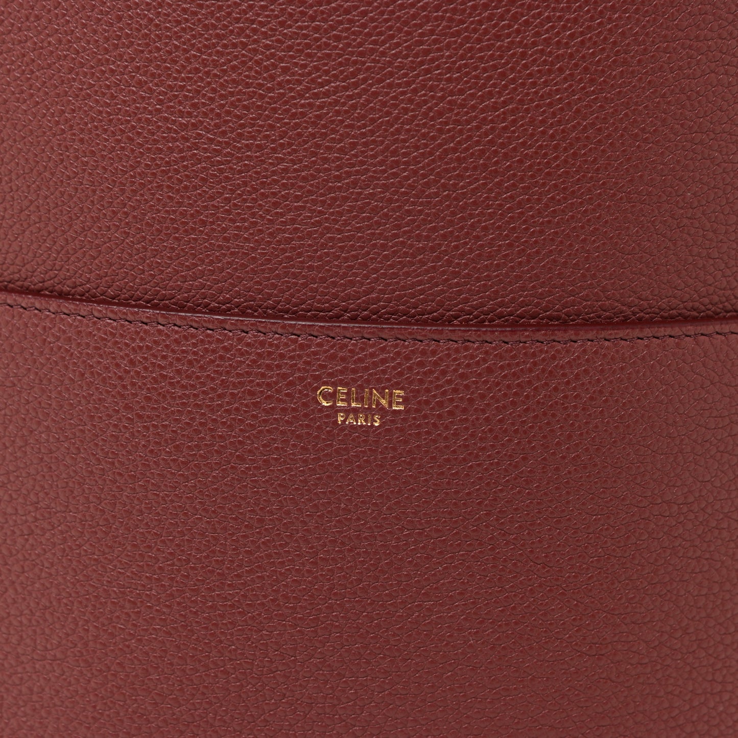 Soft Grained Calfskin Sangle Bucket Bag Red