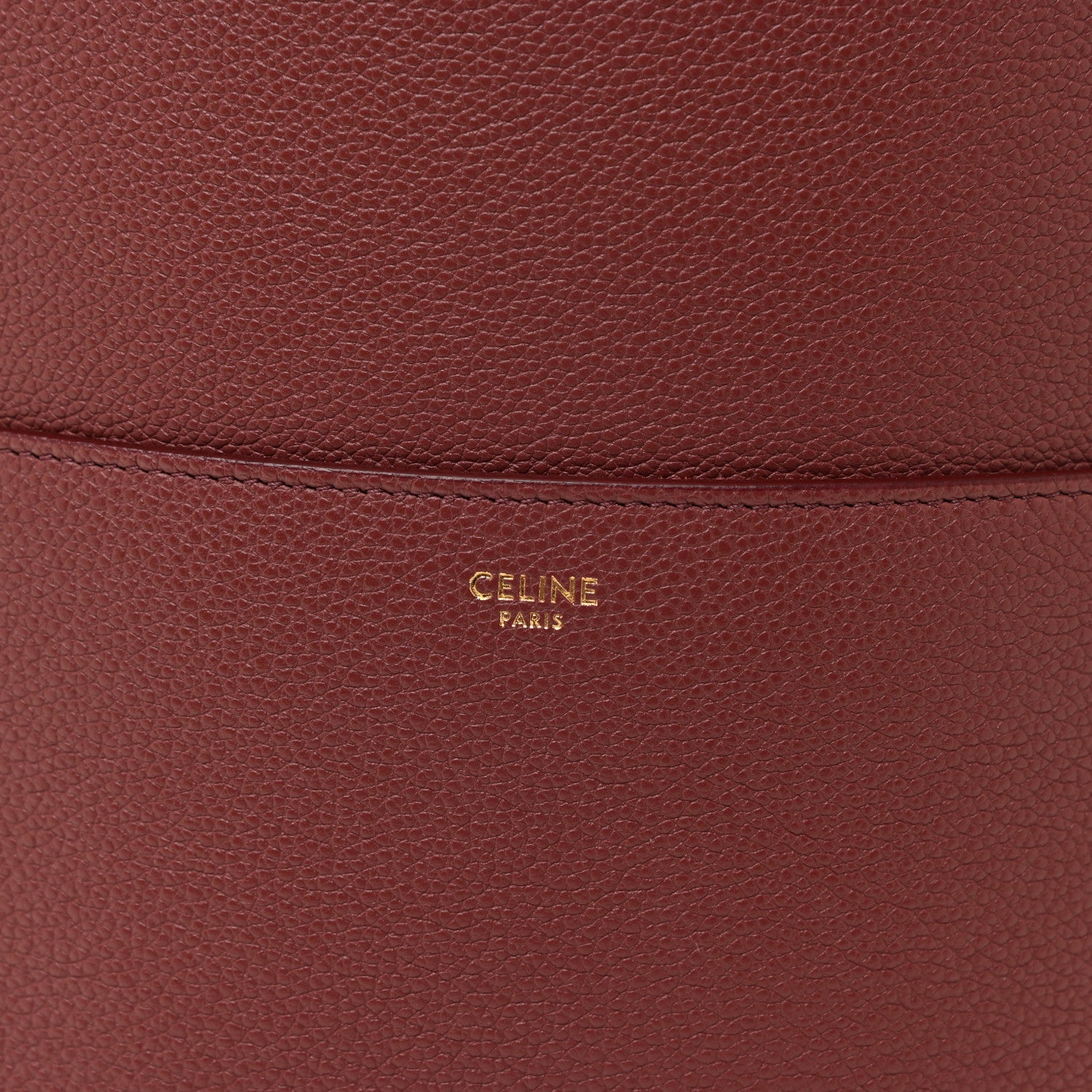 Celine Soft Grained Calfskin Sangle Bucket Bag Red 6 of 15