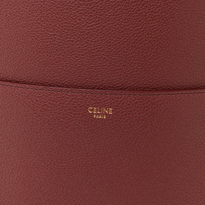 Celine Soft Grained Calfskin Sangle Bucket Bag Red 6 of 15