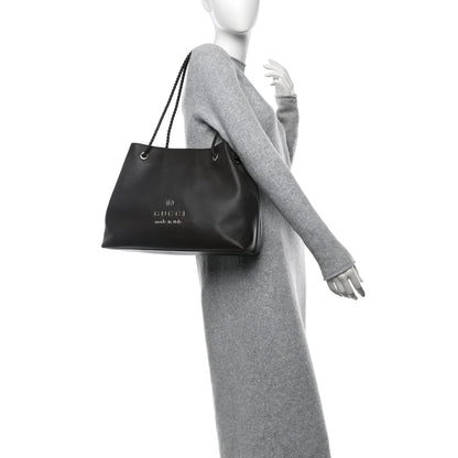 Gucci Calfskin Medium Braided Handle Gifford Tote Dark Brown 2 of 13