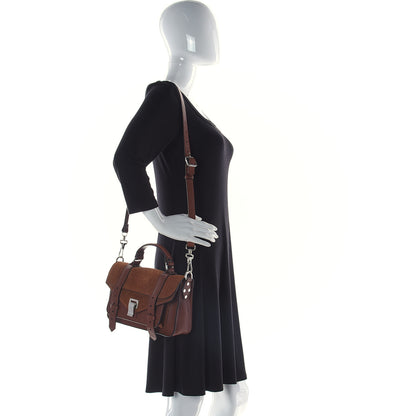 Proenza Schouler Calfskin Suede Tiny PS1 Satchel Chocolate 2 of 18