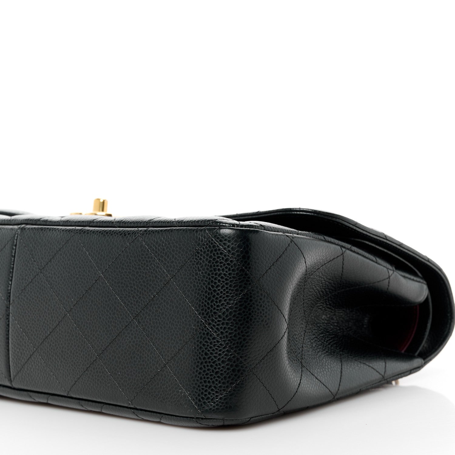 Chanel Caviar Quilted Jumbo Double Flap Black 11 of 12