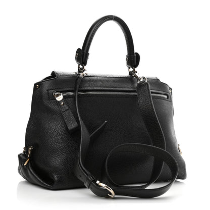 Salvatore Ferragamo Calfskin Sofia Shoulder Bag Black 3 of 10