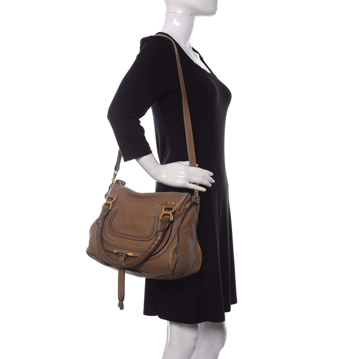 Chloe Calfskin Medium Marcie Satchel Nut 2 of 14